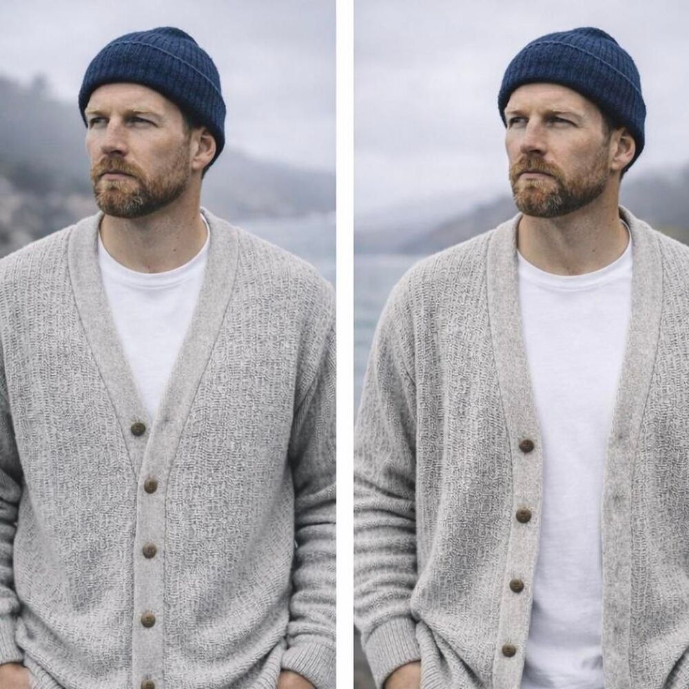 Trader Bay 2XL Knit Cardigan Oatmeal Textured GrandpaCore Fisherman Style VTG